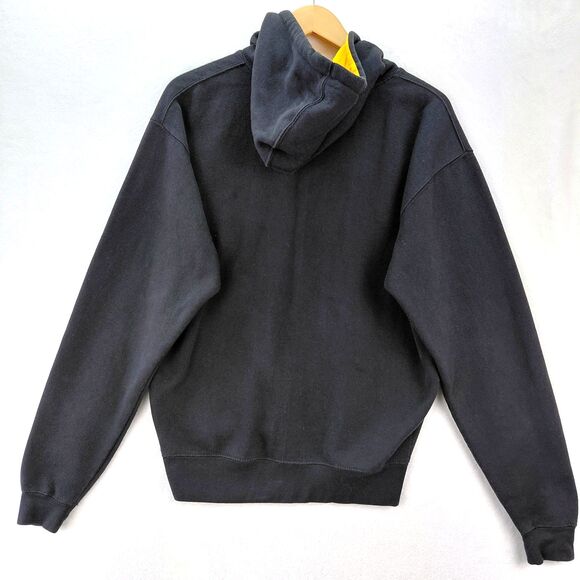 Iowa Hawkeyes Hoodie Mens Size Medium J America Black Gold Spellout Sweatshirt - Picture 7 of 10